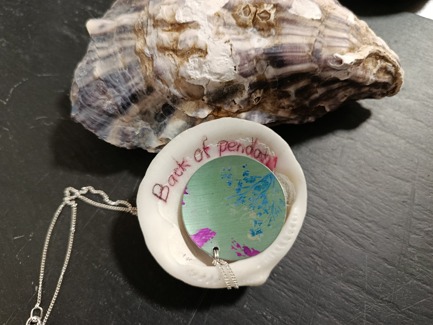 Double Layer Green Cuillin Wildflower Pendant