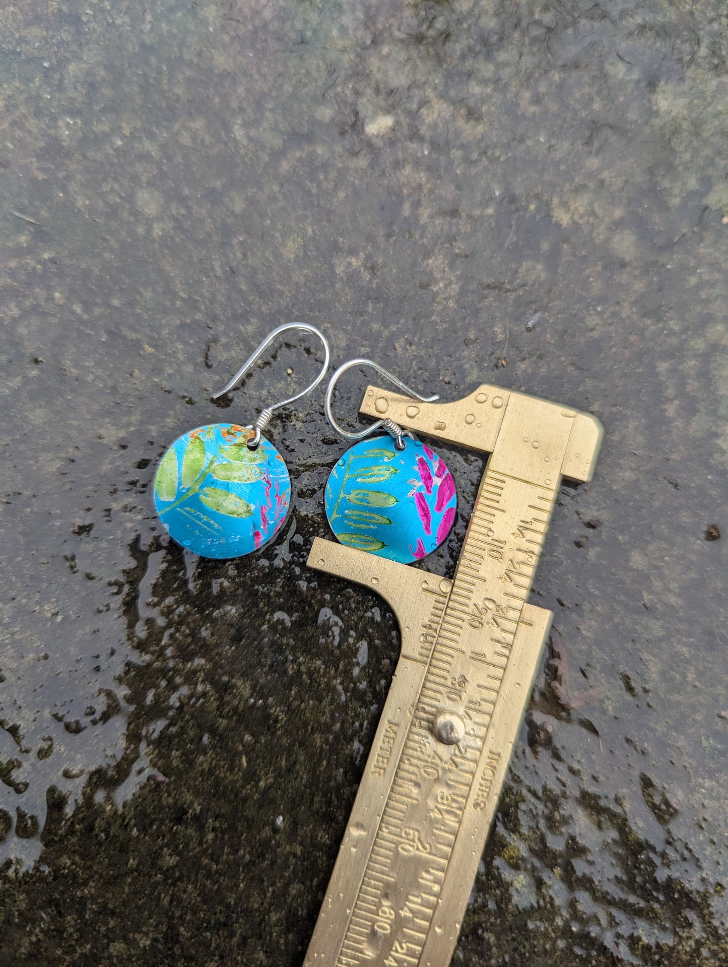 Blue wildflower Earrings EB101