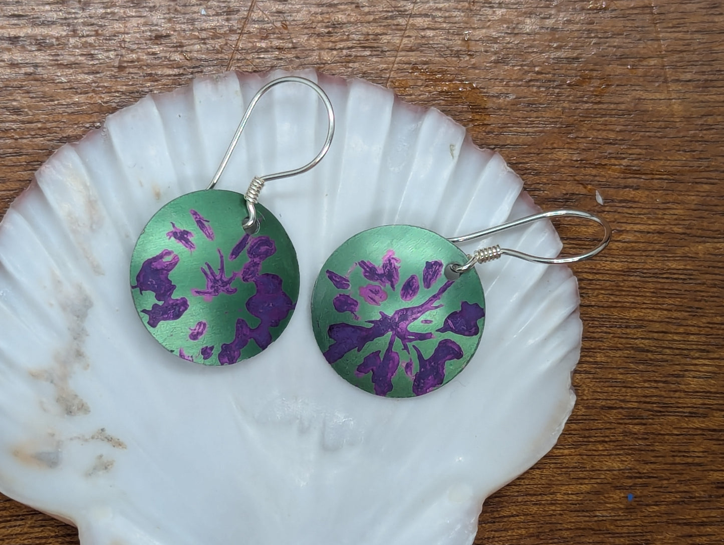 Green Wildflower Earrings EG101