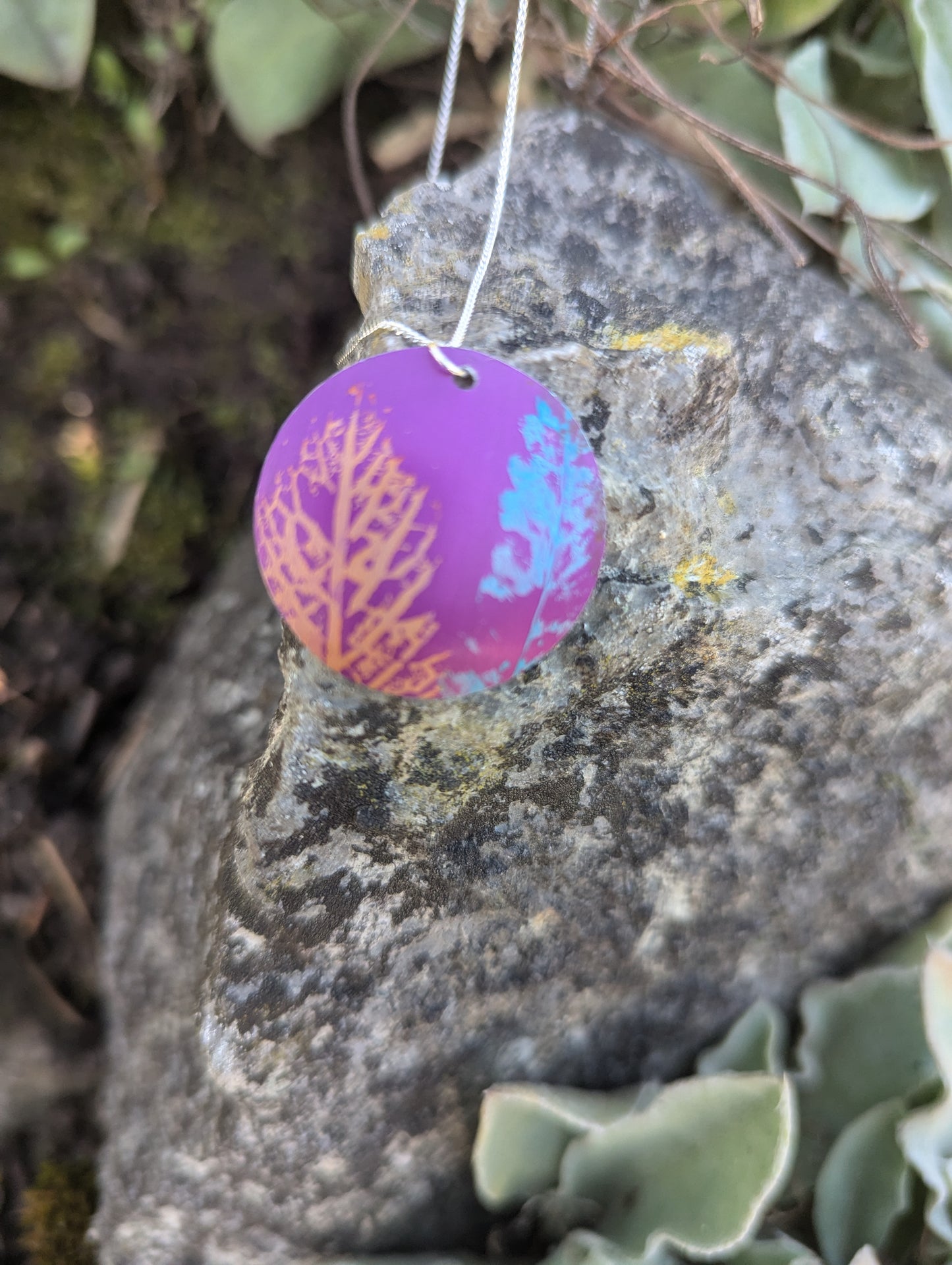 Purple Wildflower Pendant PL104
