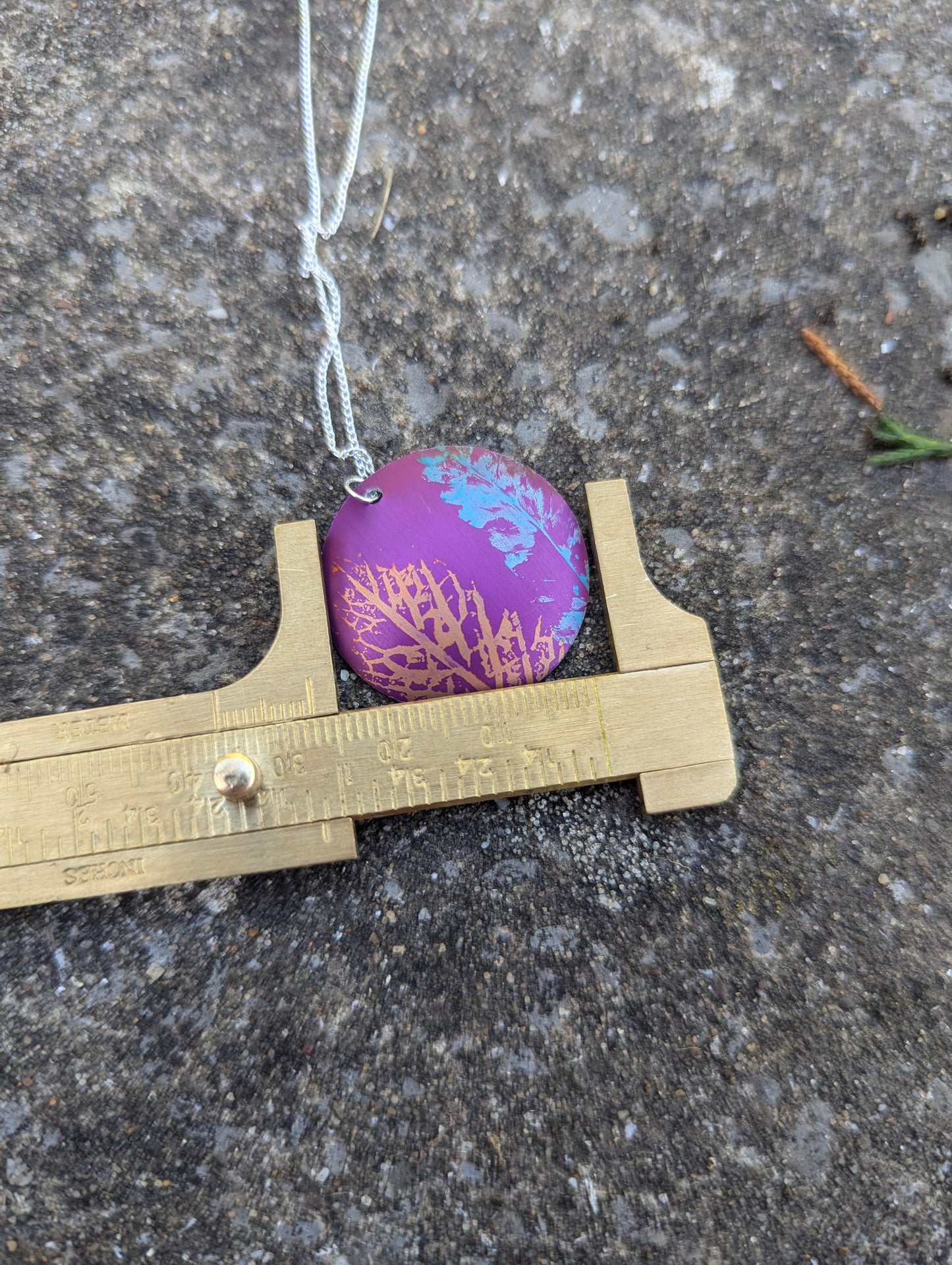 Purple Wildflower Pendant PL104