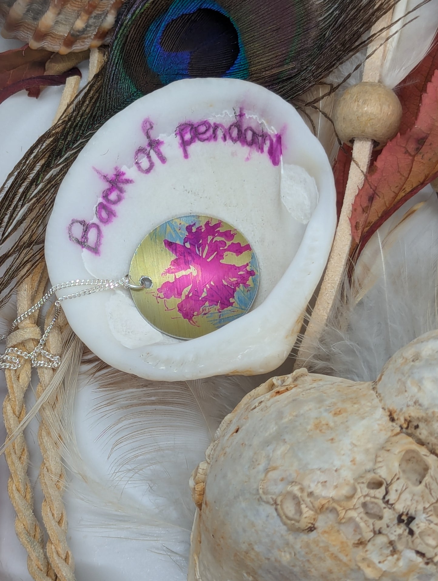 Yellow Cuillin Wildflower Pendant Y102