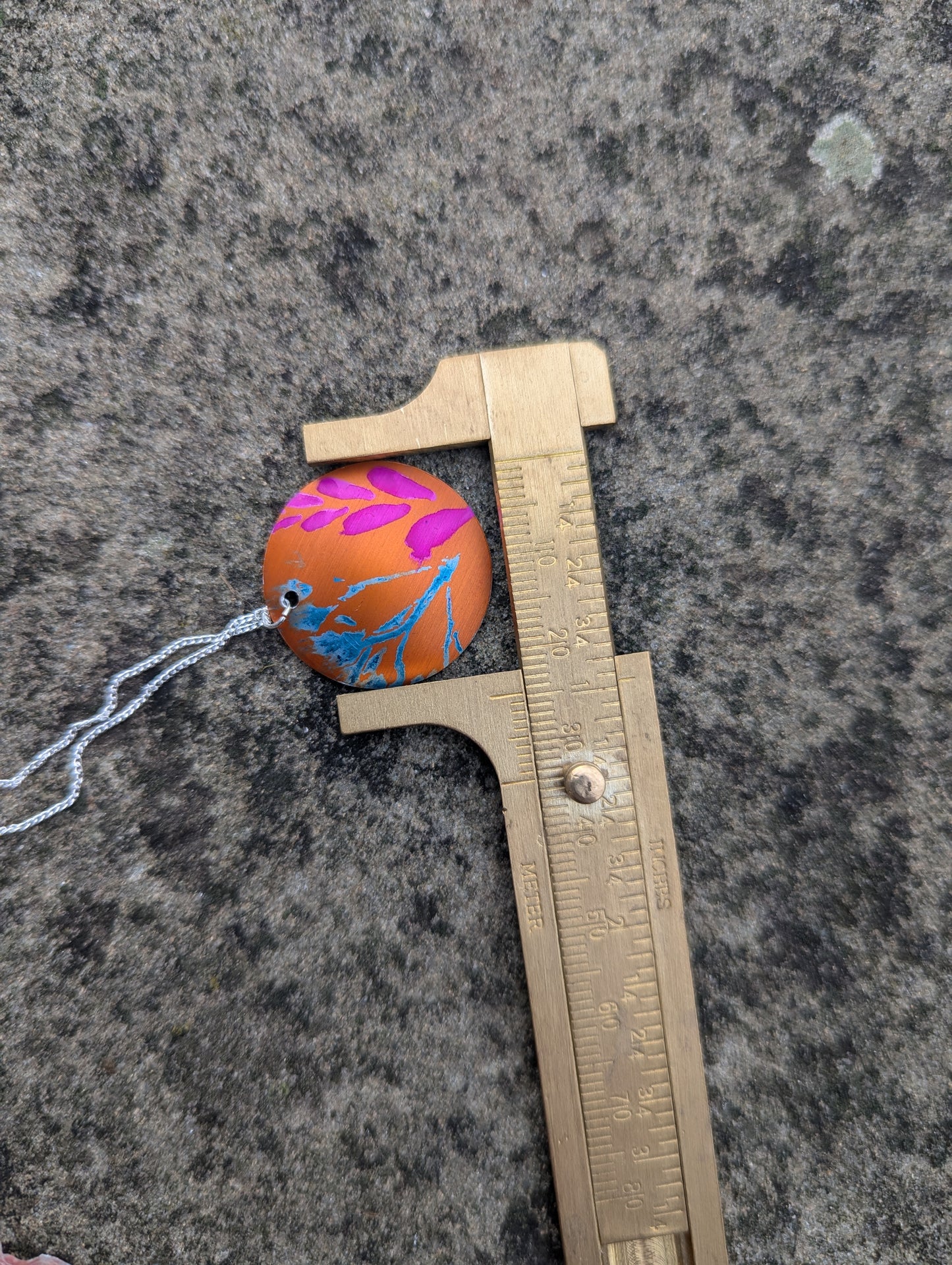 Orange Cuillin Wildflower Pendant OR107