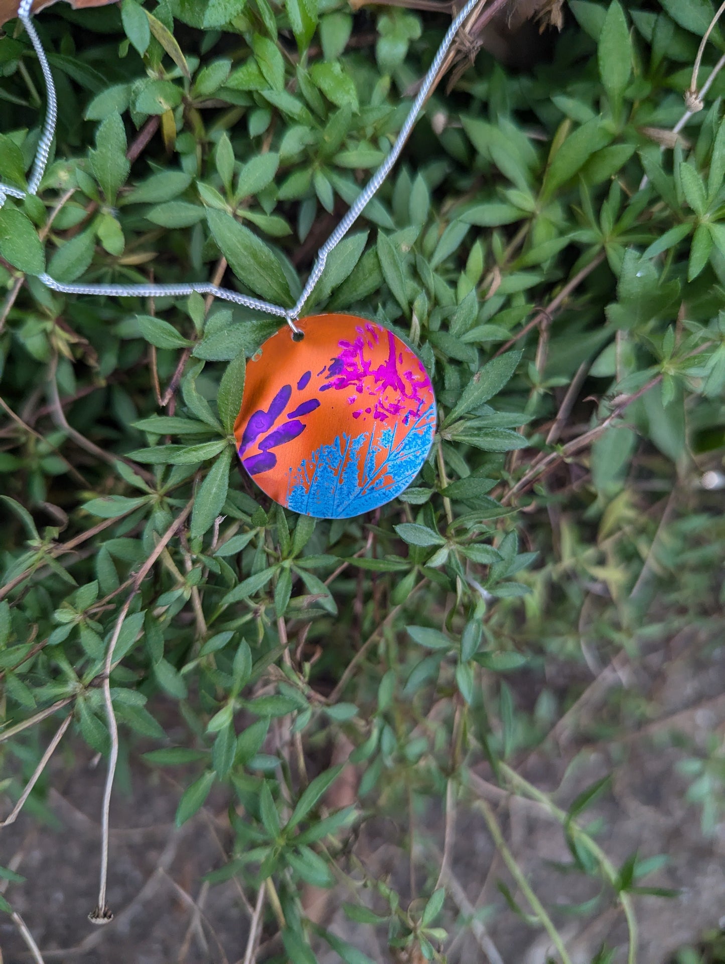 Orange Cuillin Wildflower Pendant OR106