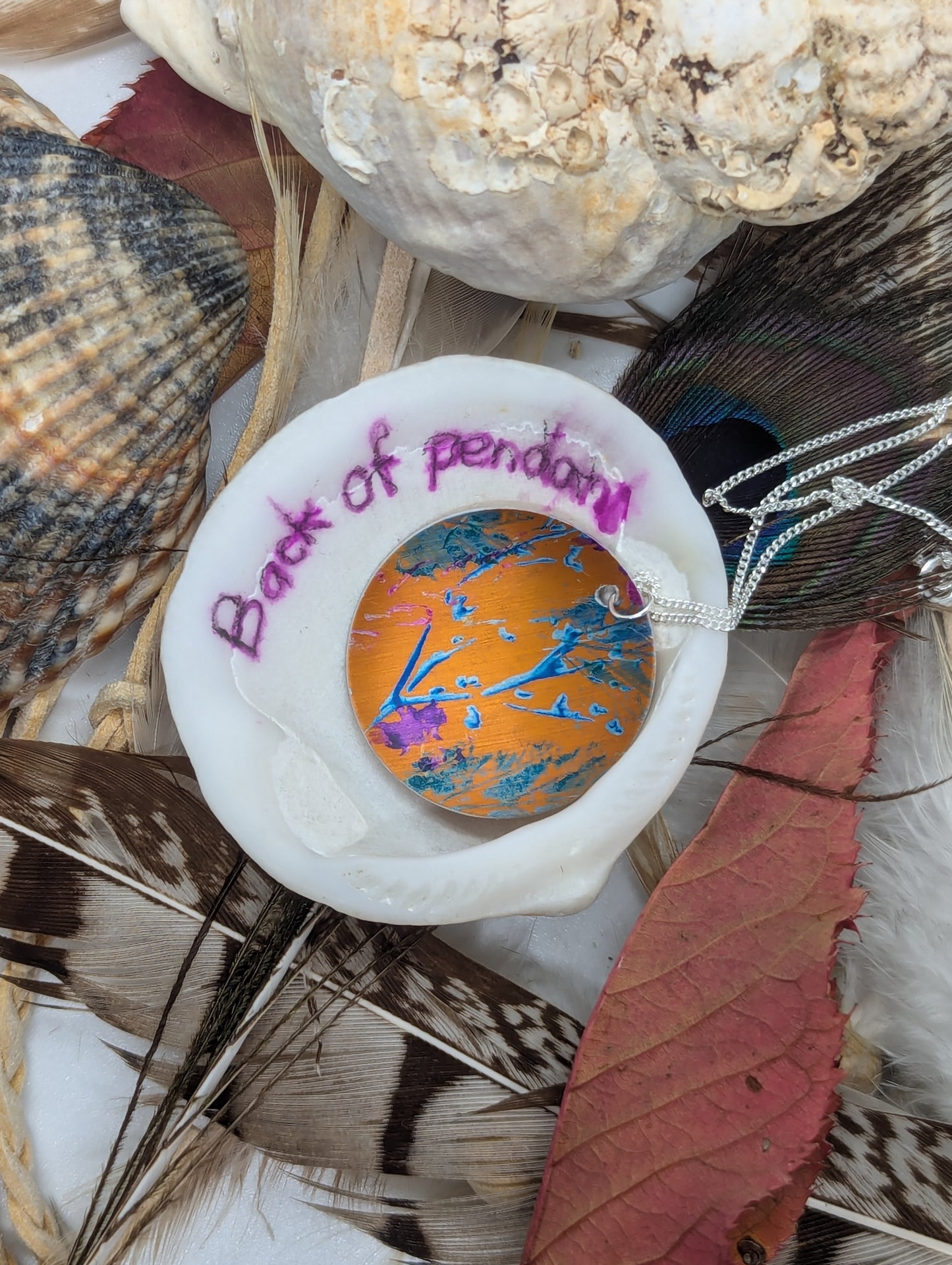 Orange Cuillin Wildflower Pendant OR108