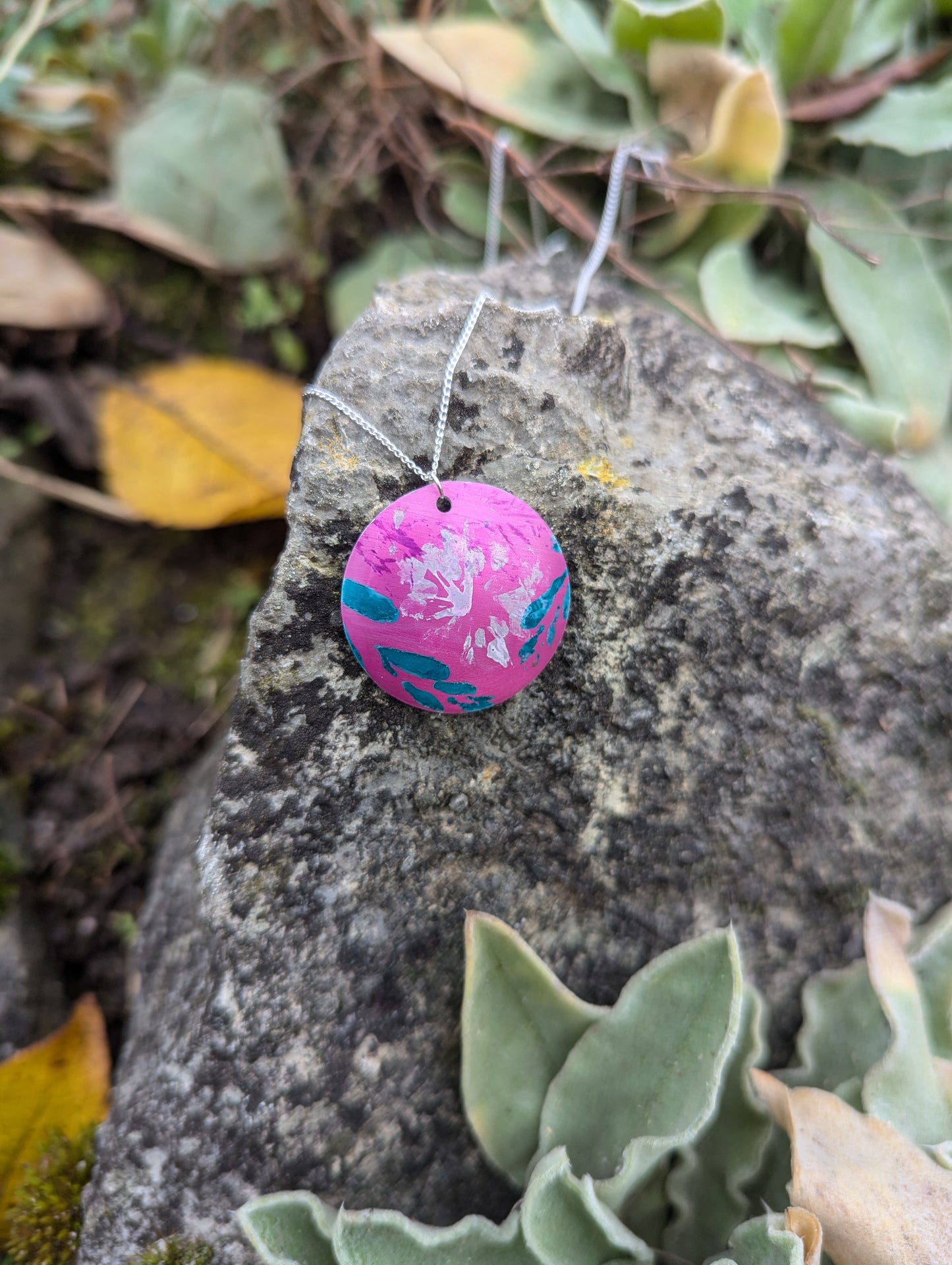 Pink Cuillin Wildflower Pendant P104