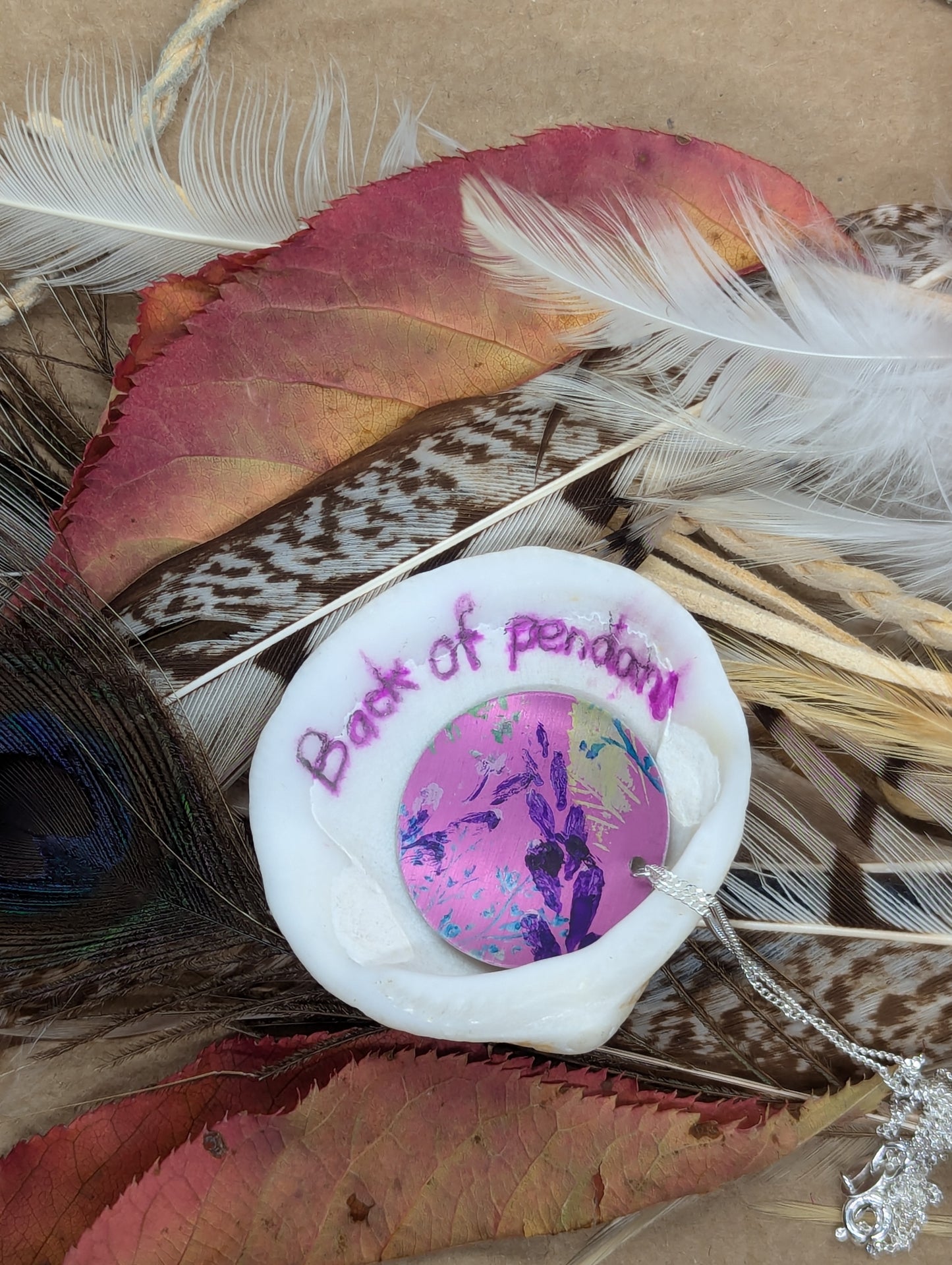 Light Pink Wildflower pendant PK105