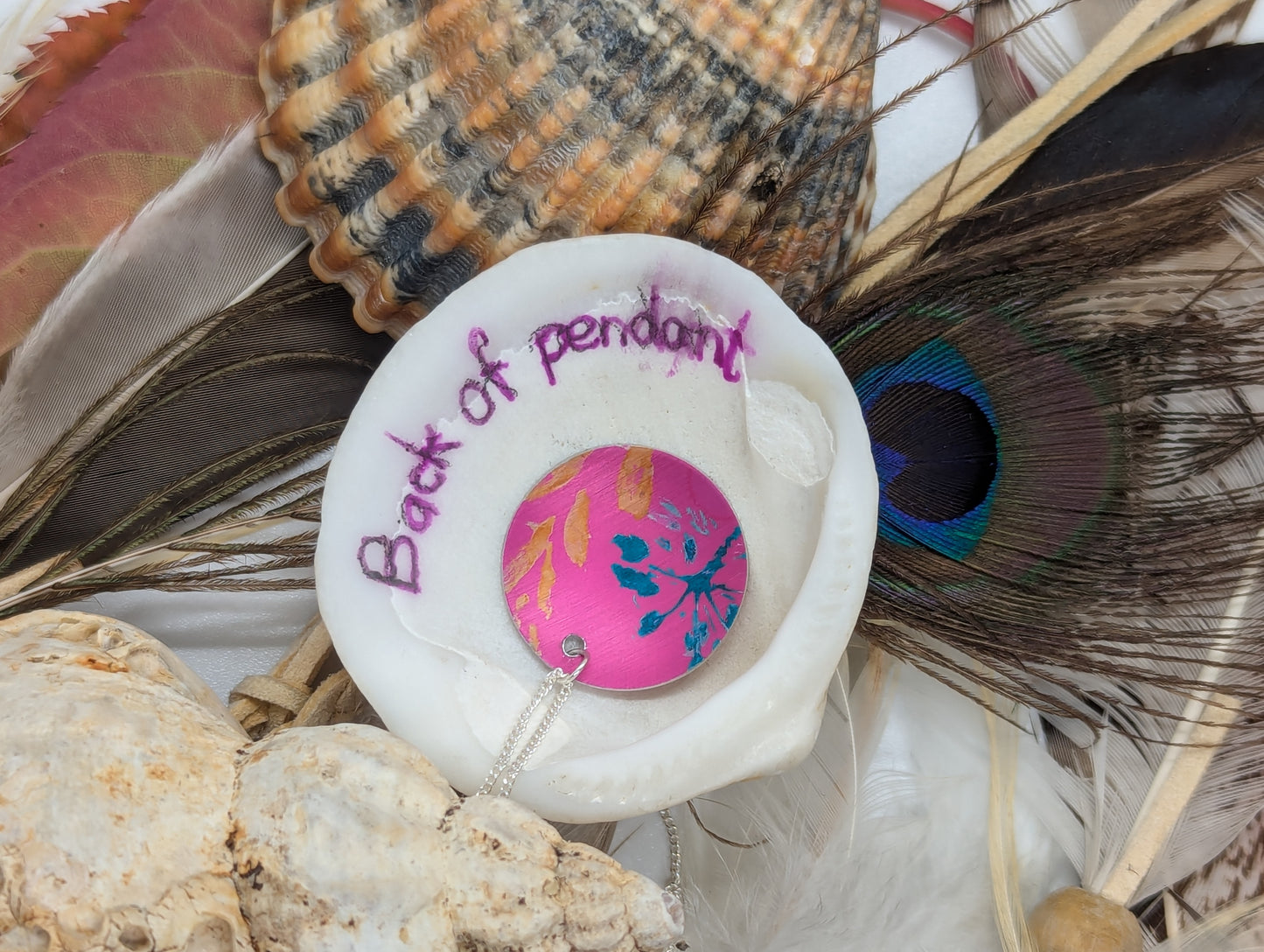 Small Pink Cuillin Wildflower Pendant PK103