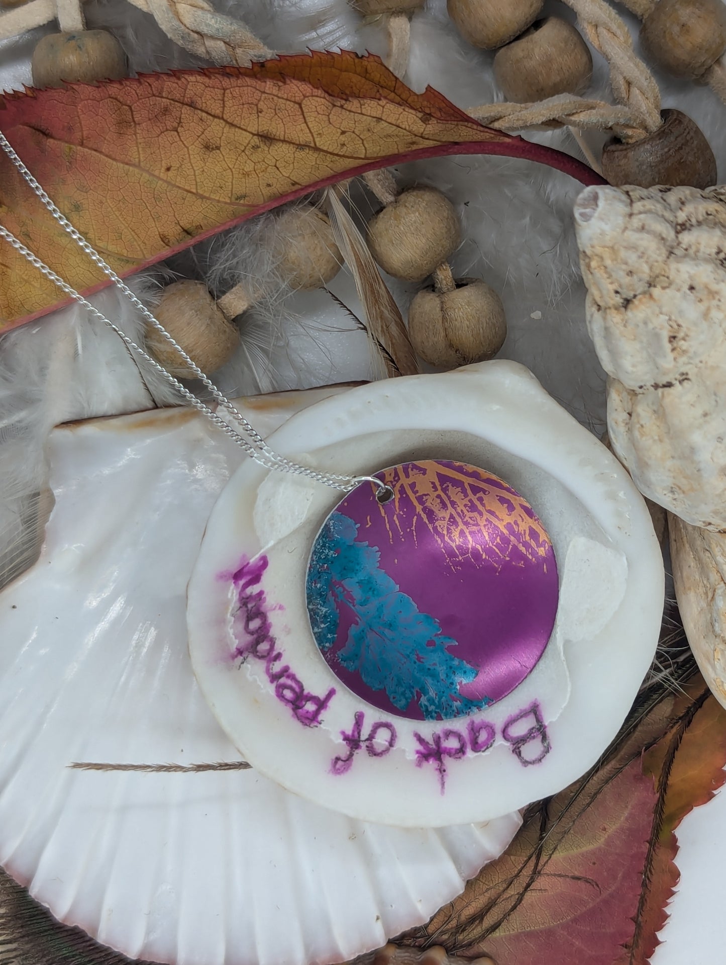 Purple Wildflower Pendant PL104