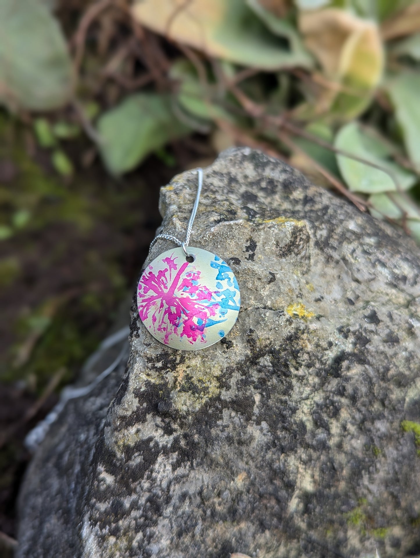 Yellow Cuillin Wildflower Pendant Y102
