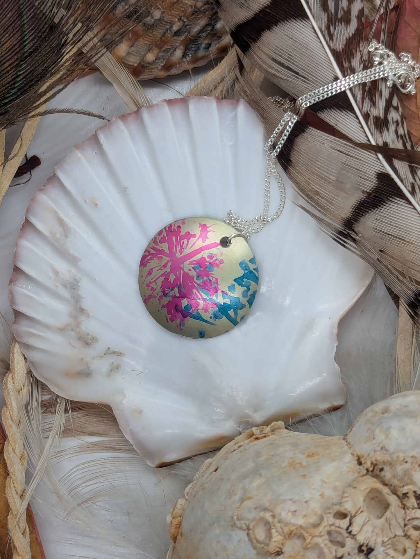 Yellow Cuillin Wildflower Pendant Y102