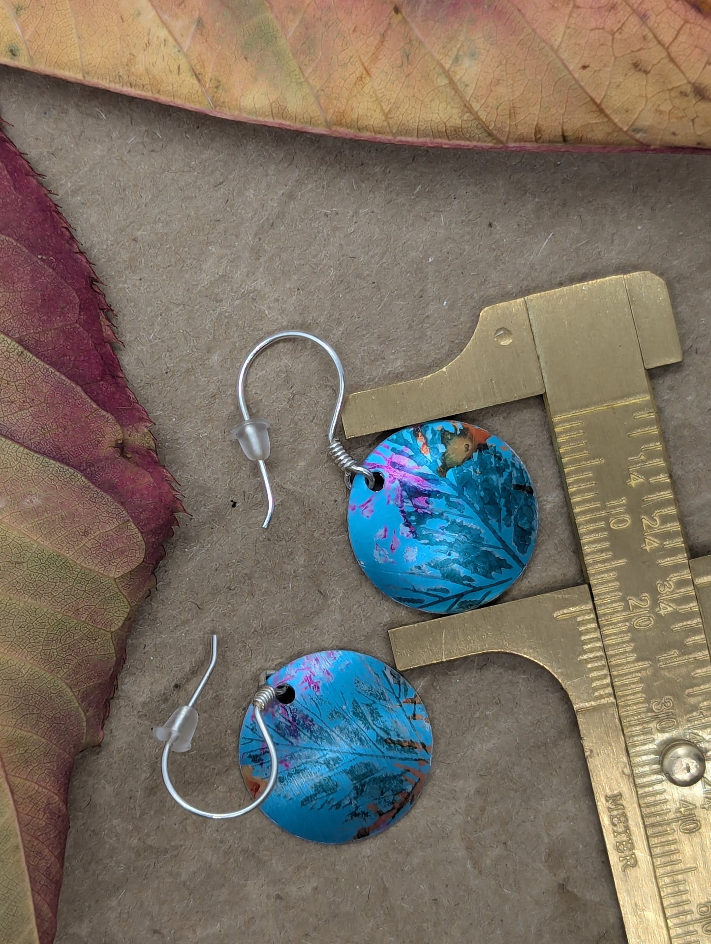 Blue wildflower Earrings EB102